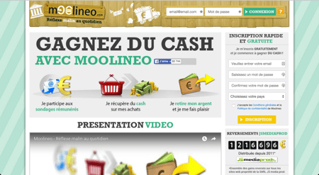 Bon plan, gagnez de l’argent facilement avec le site moolineo.com