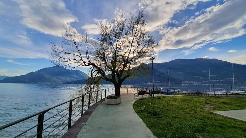 Vue de Bellano, en Italie