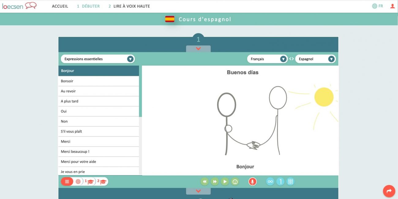 apprendre une nouvelle langue avec  le site Internet Loecsen