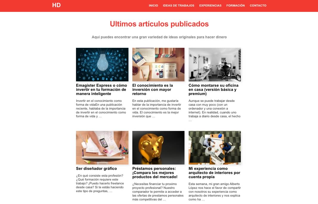 hacerdineros : la version espagnole du site